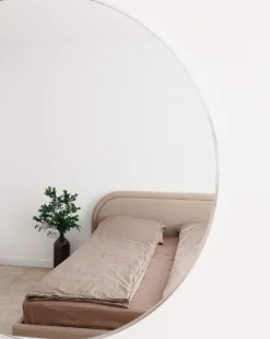New Beliani Specchio ANNEMASSE 80 cm 80 cm Metallo Argento
