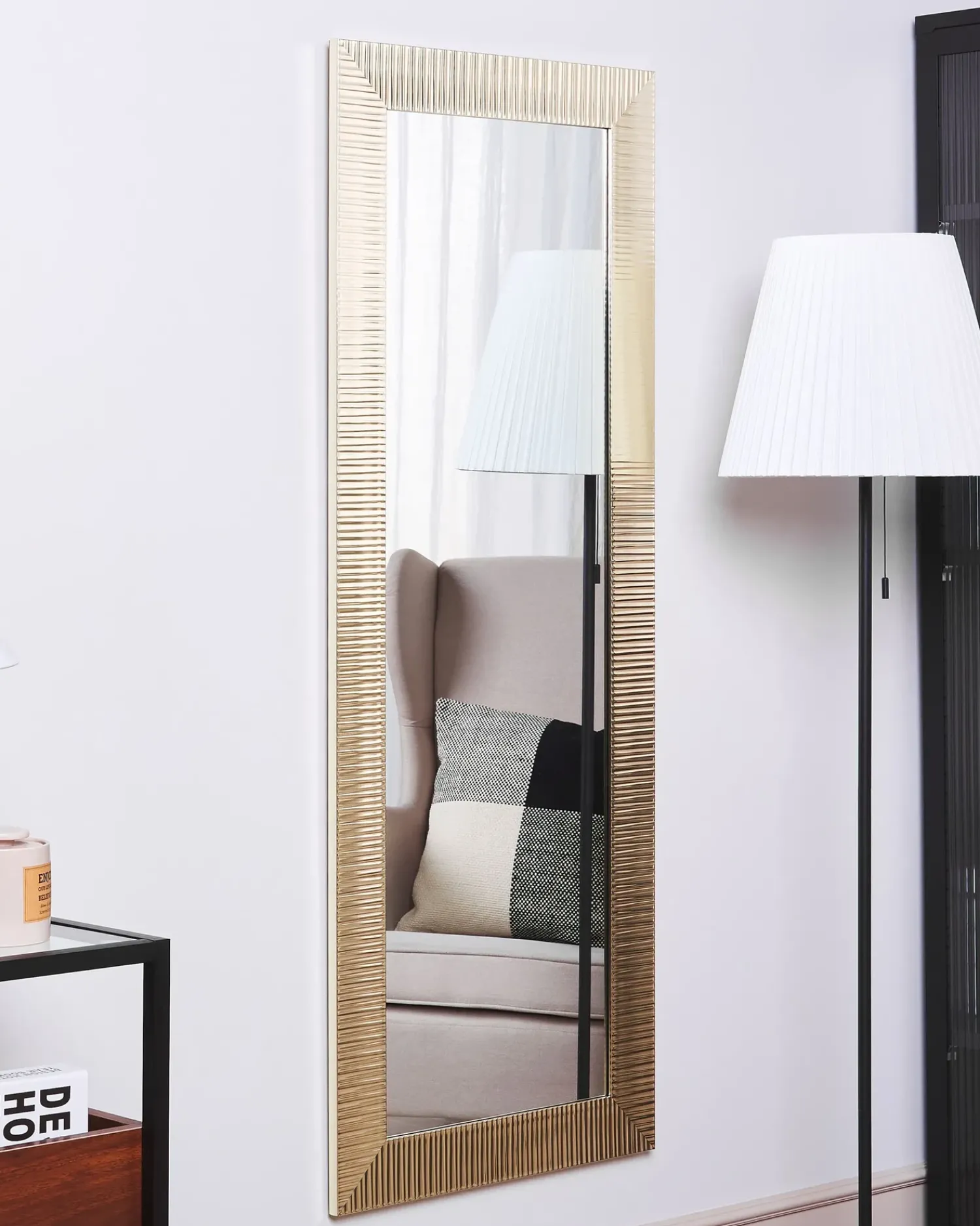 Hot Beliani Specchio ANTIBES 50 cm 130 cm Oro