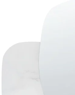 Clearance Beliani Specchio ARVERT 60 cm 80 cm Marmo Bianco