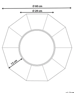 Online Beliani Specchio ASEM 60 cm 60 cm Legno di pioppo Marrone
