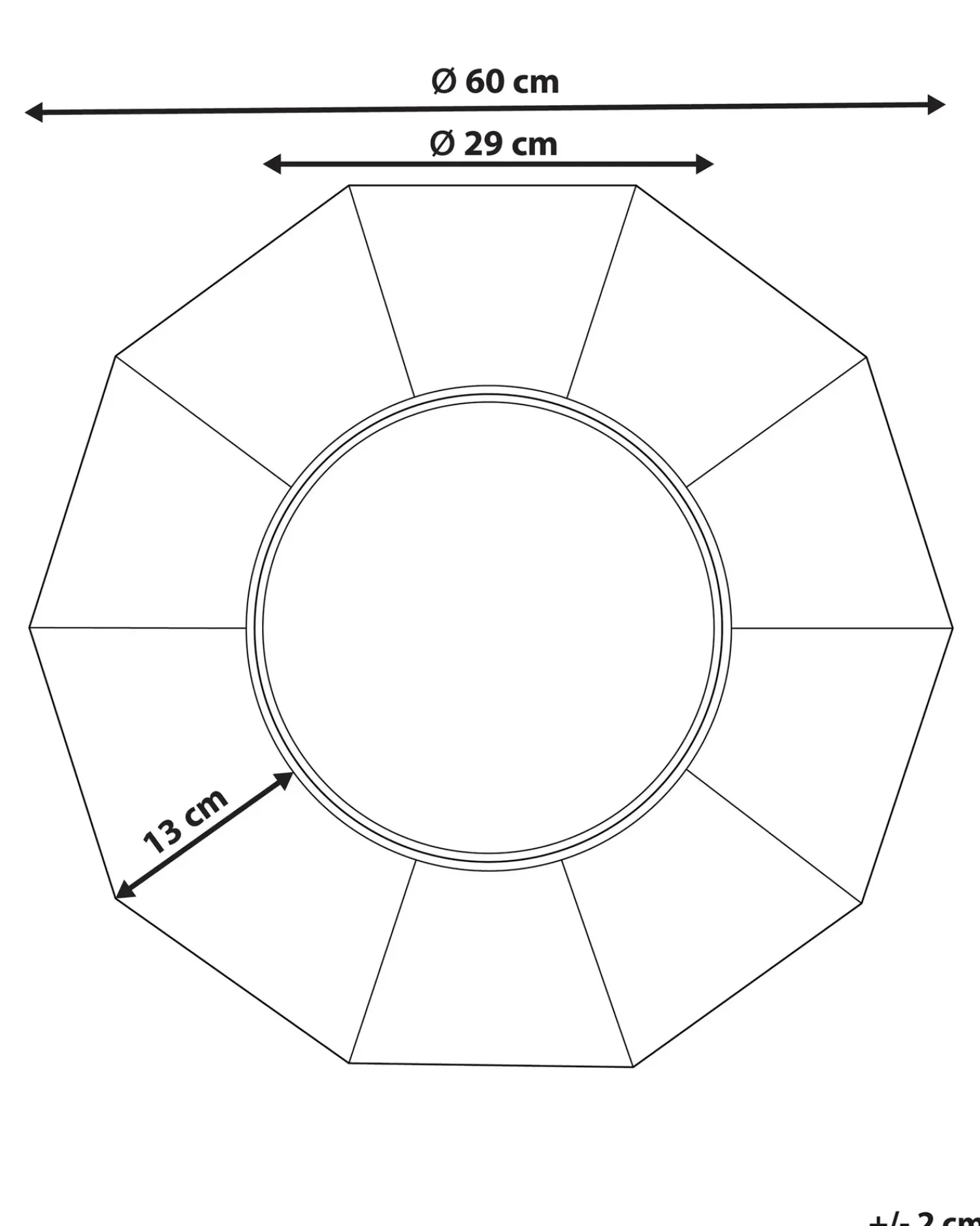 Online Beliani Specchio ASEM 60 cm 60 cm Legno di pioppo Marrone