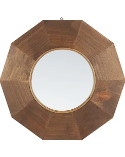 Online Beliani Specchio ASEM 60 cm 60 cm Legno di pioppo Marrone