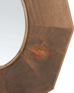 Online Beliani Specchio ASEM 60 cm 60 cm Legno di pioppo Marrone