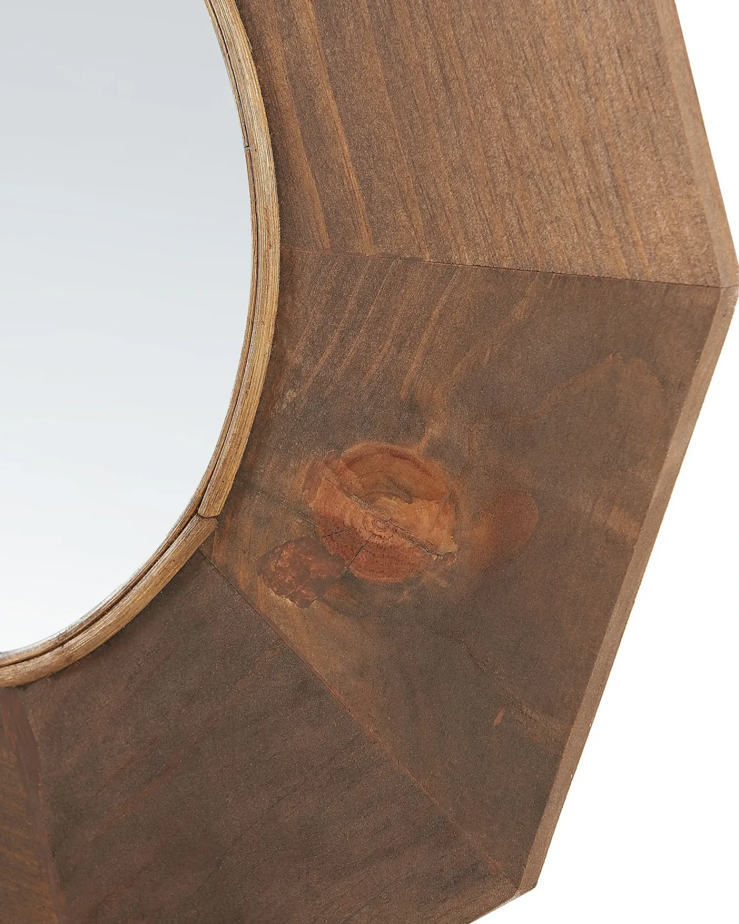 Online Beliani Specchio ASEM 60 cm 60 cm Legno di pioppo Marrone