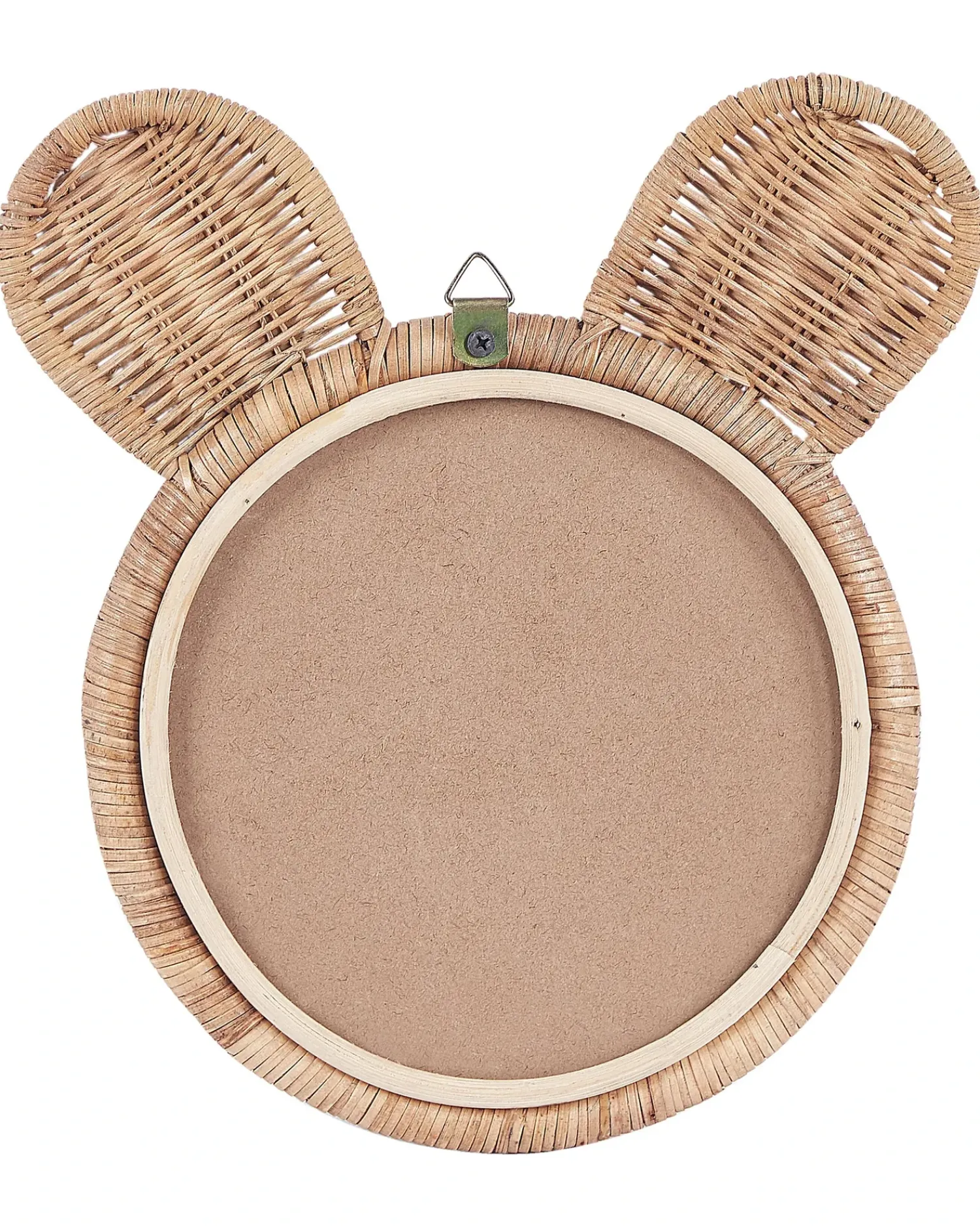 Hot Beliani Specchio ASHANTI 30 cm 33 cm Rattan Naturale Beige Naturale