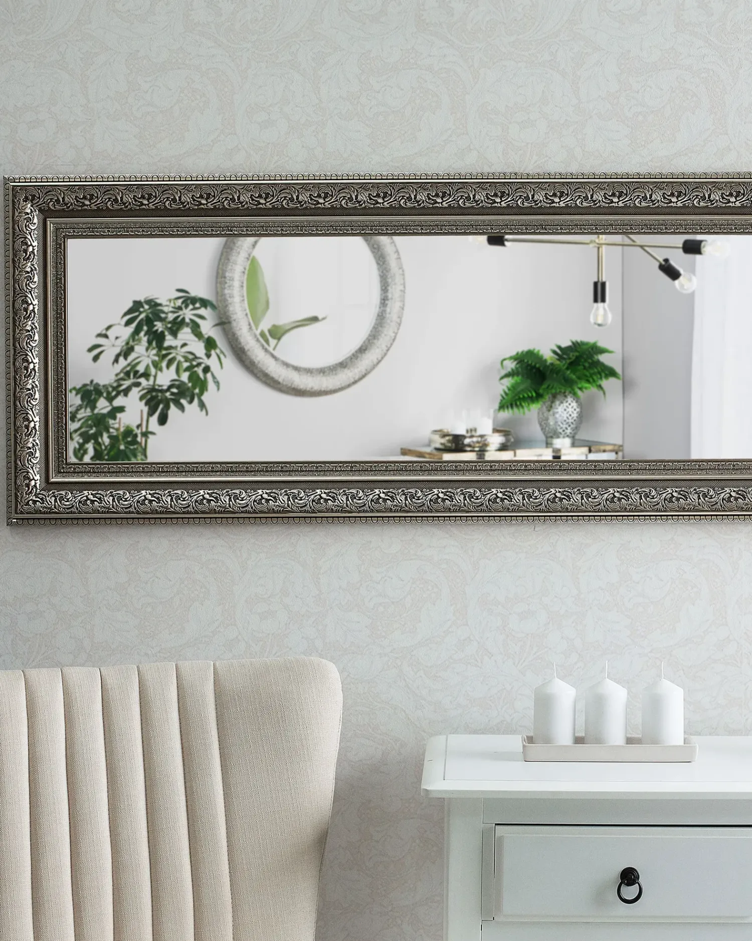 Beliani Specchio ASPEN 51 cm 141 cm Oro