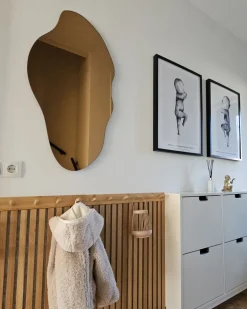 Best Beliani Specchio ASSIGNY 50 cm 92 cm Marrone