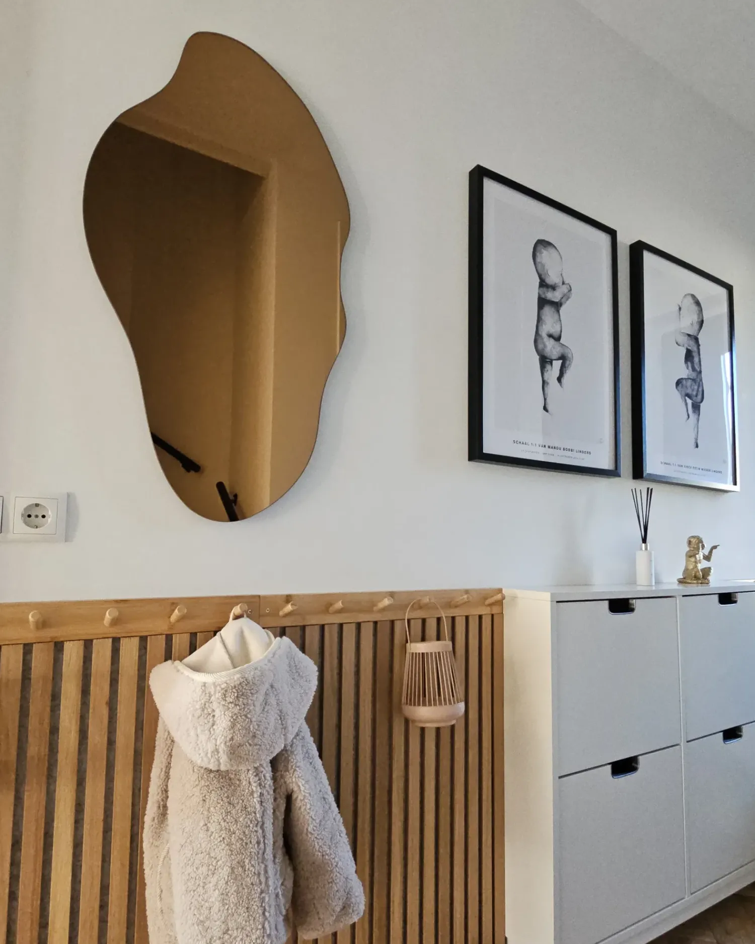 Best Beliani Specchio ASSIGNY 50 cm 92 cm Marrone