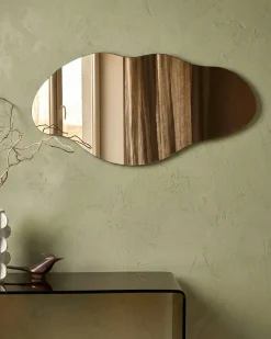 Best Beliani Specchio ASSIGNY 50 cm 92 cm Marrone
