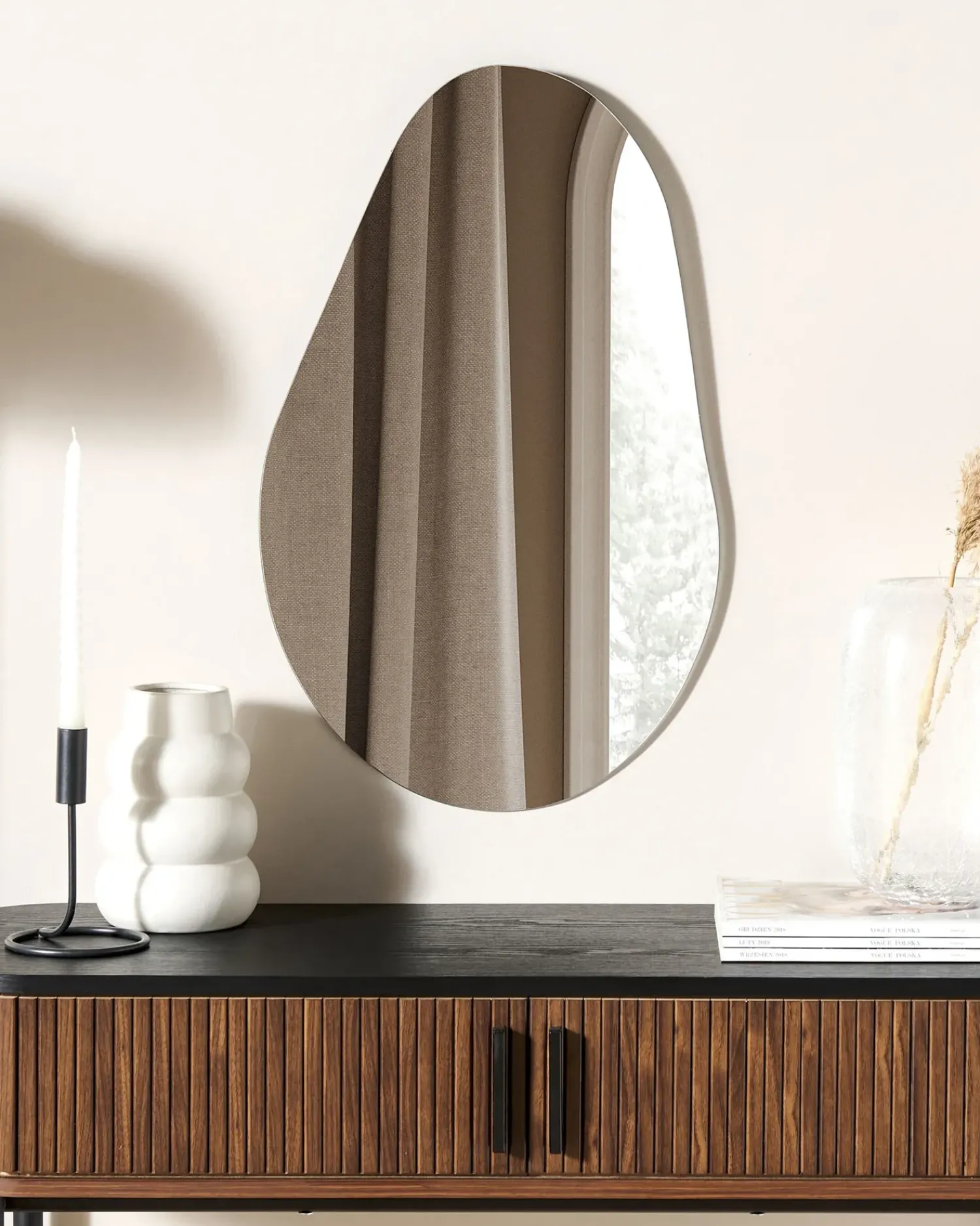 Sale Beliani Specchio AUBAGNE 40 cm 65 cm Argento