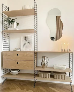 New Beliani Specchio AUXERRE 40 cm 80 cm Argento