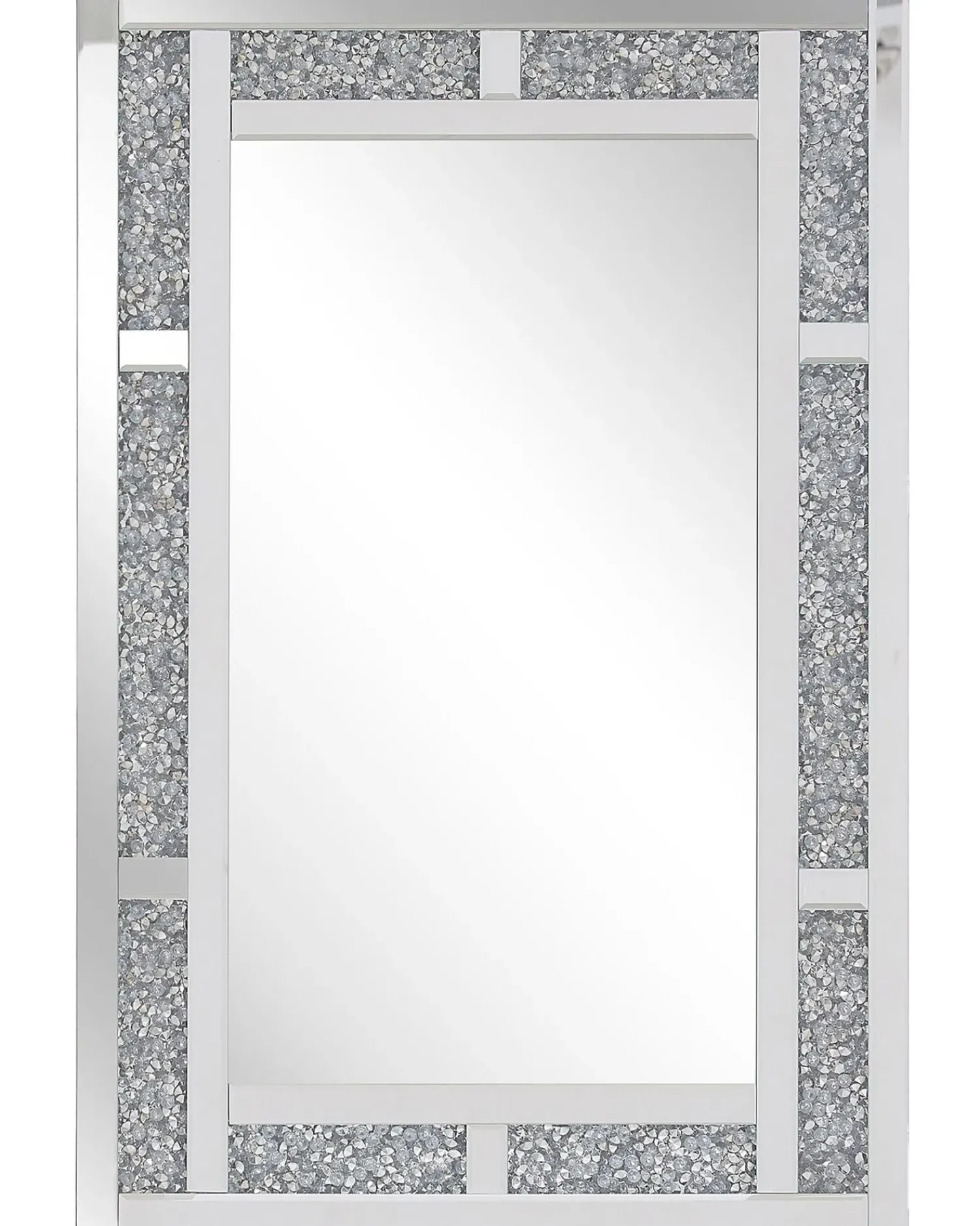 New Beliani Specchio AVRILLE 60 cm 90 cm Argento