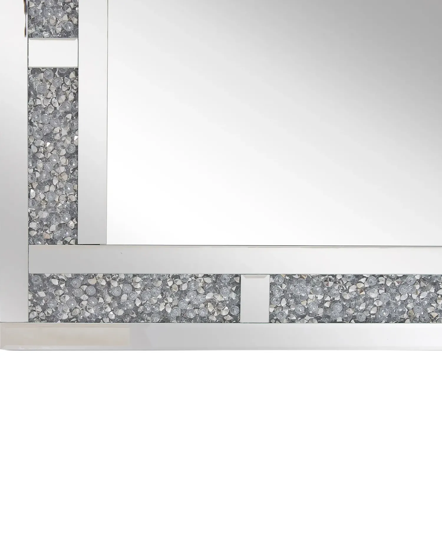 New Beliani Specchio AVRILLE 60 cm 90 cm Argento