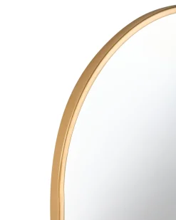 Outlet Beliani Specchio AZEVILLE 46 cm 122 cm Metallo Oro