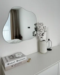 Discount Beliani Specchio BAGNEUX 50 cm 55 cm Argento