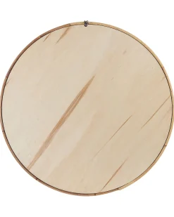 Online Beliani Specchio BARUNG 60 cm 60 cm Rattan Naturale Beige Marrone