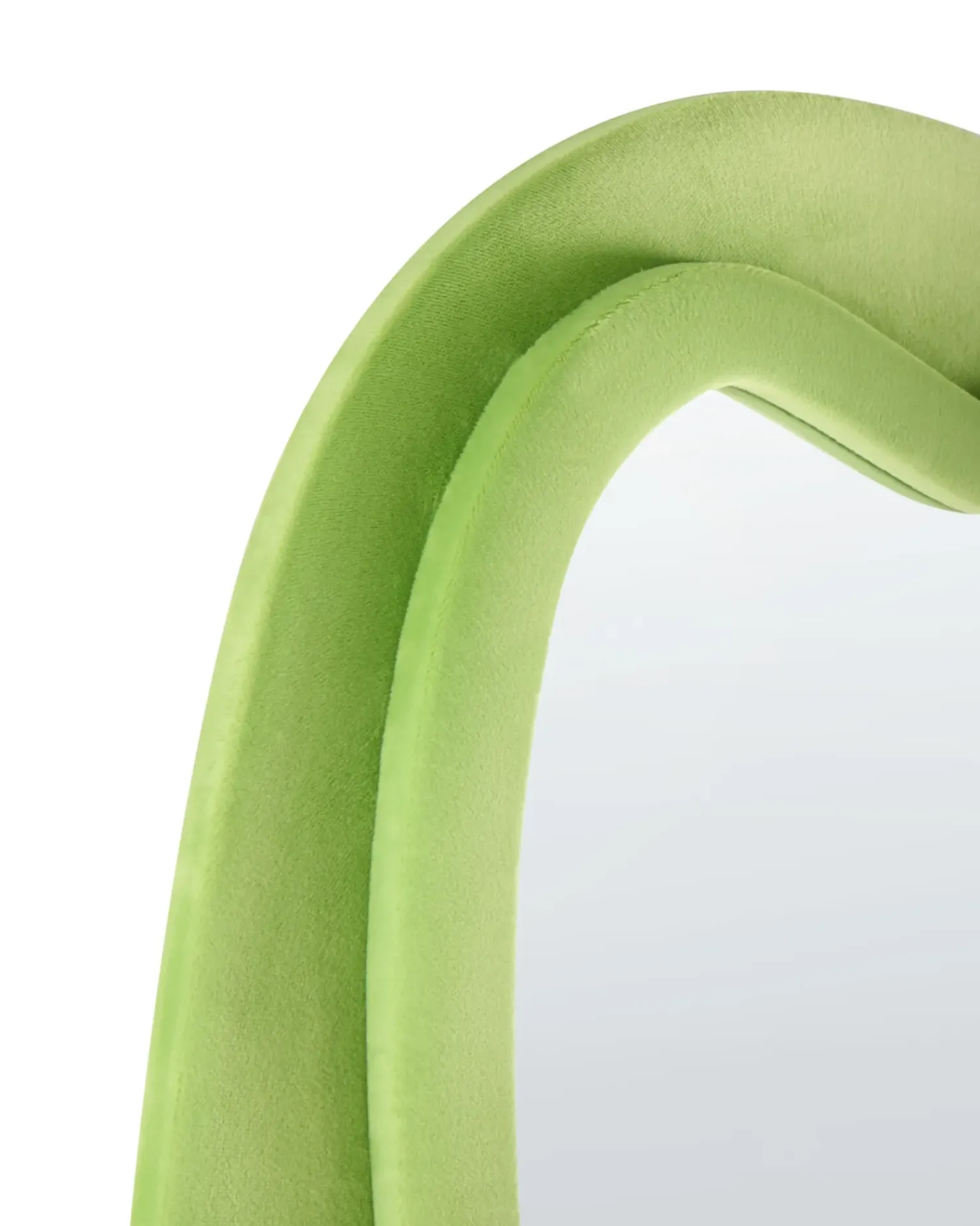 Discount Beliani Specchio BEAUNE 56 cm 160 cm Velluto Verde