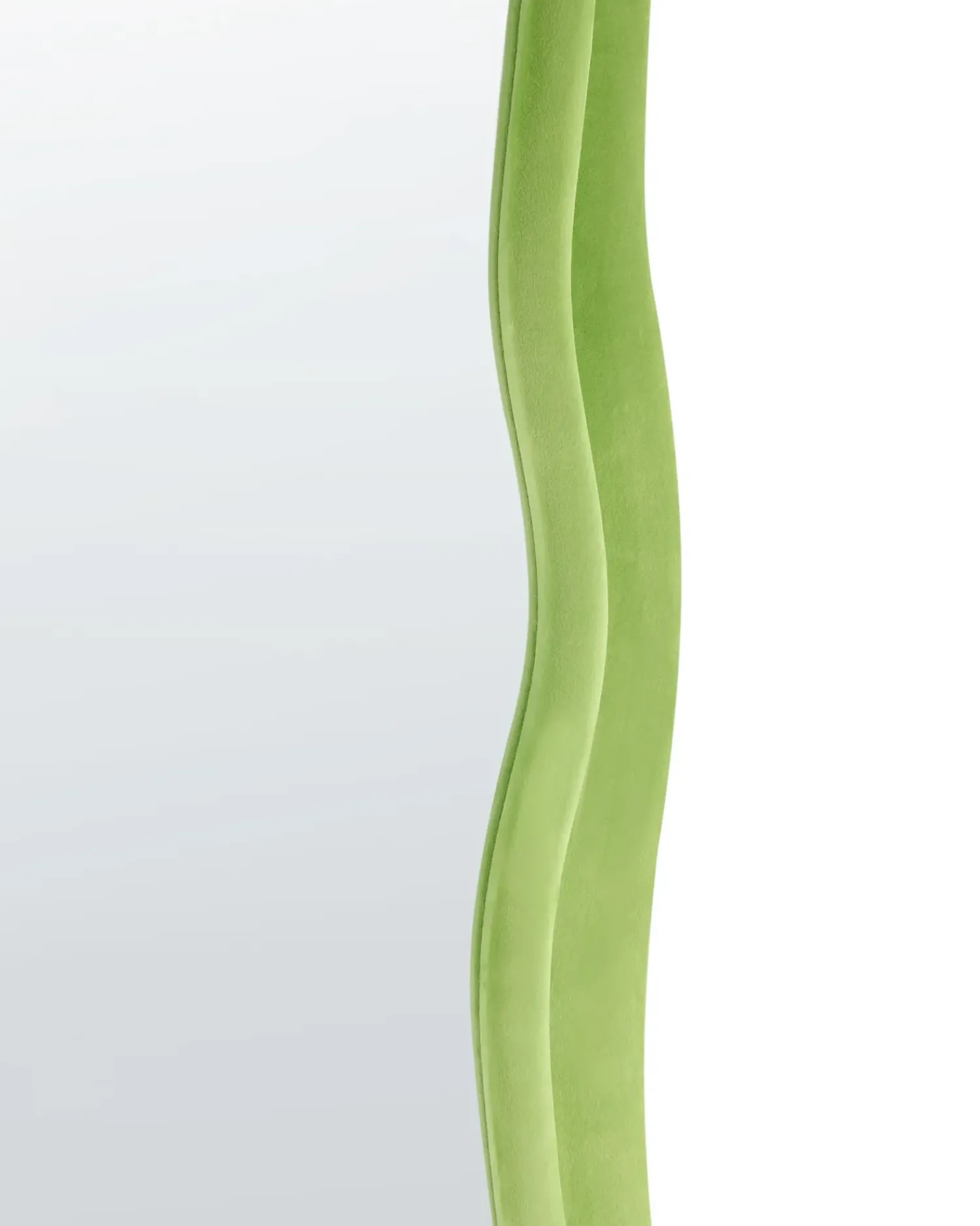Discount Beliani Specchio BEAUNE 56 cm 160 cm Velluto Verde