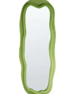 Discount Beliani Specchio BEAUNE 56 cm 160 cm Velluto Verde