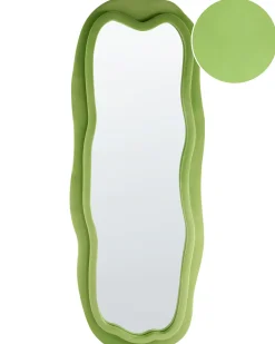 Discount Beliani Specchio BEAUNE 56 cm 160 cm Velluto Verde