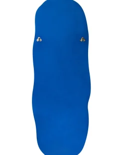 New Beliani Specchio BEAUNE 56 cm 160 cm Velluto Blu