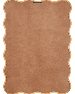 Sale Beliani Specchio BEFFES 50 cm 72 cm Legno di pino Naturale Marrone