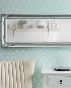 New Beliani Specchio BELLAC 51 cm 141 cm Argento