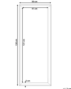 Clearance Beliani Specchio BENON 50 cm 130 cm Bianco sporco Bianco Grigio