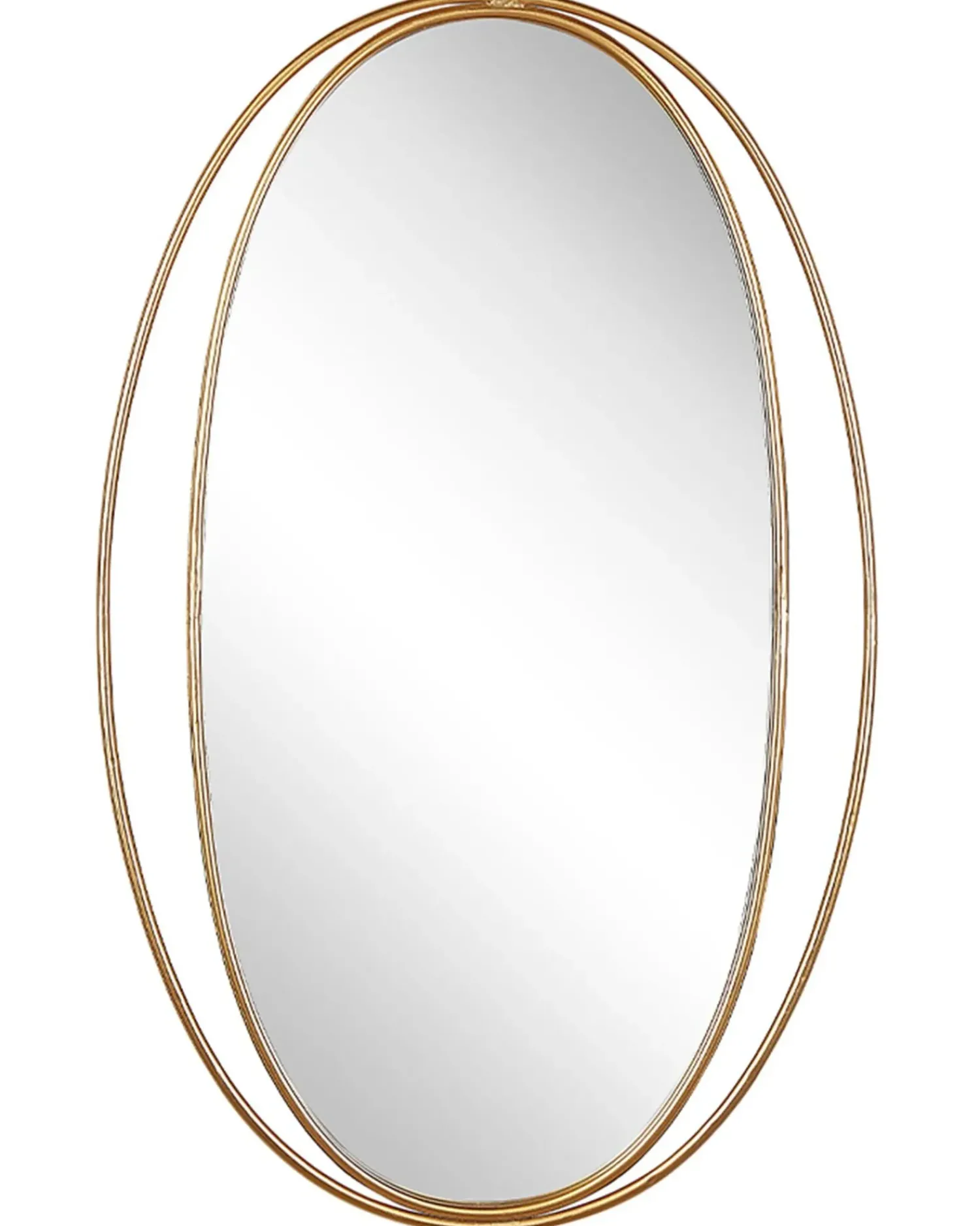Beliani Specchio BESSON 55 cm 90 cm Metallo Oro