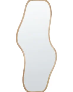 Discount Beliani Specchio BIOLLET 80 cm 180 cm Legno di Paulownia Naturale Marrone
