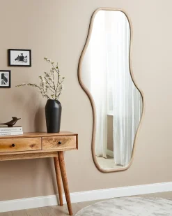 Discount Beliani Specchio BIOLLET 80 cm 180 cm Legno di Paulownia Naturale Marrone