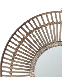Online Beliani Specchio BLASITO 66 cm 66 cm Bambù Marrone