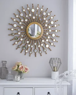 Best Beliani Specchio BLOIS 70 cm 70 cm Metallo Oro