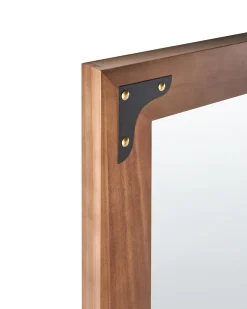Hot Beliani Specchio BLOSVILLE 58 cm 164 cm Legno di abete Marrone