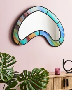 Sale Beliani Specchio BOUVRON 80 cm 60 cm Multicolore Nero Multicolore