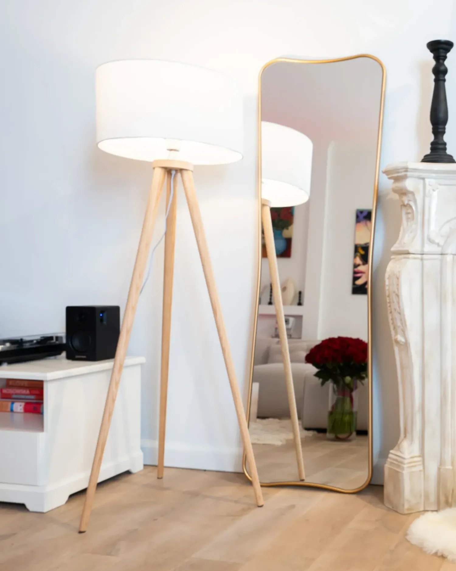 Best Beliani Specchio BRIEUC 50 cm 160 cm Oro