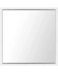 New Beliani Specchio BRIGNOLES 50 cm 50 cm Bianco