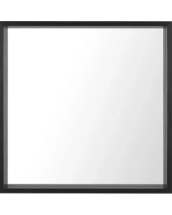 Best Beliani Specchio BRIGNOLES 50 cm 50 cm Nero