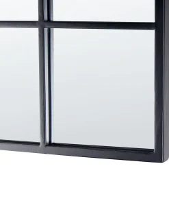 Outlet Beliani Specchio BROUAGE 40 cm 120 cm Metallo Nero