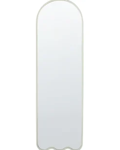Clearance Beliani Specchio BUSSY 45 cm 145 cm Metallo sporco Bianco