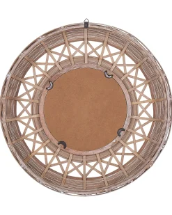 Hot Beliani Specchio CACOMA 62 cm 62 cm Bambù Marrone