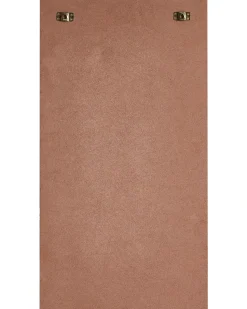 New Beliani Specchio CAGERI 41 cm 75 cm Cotone Rosa Bianco Rosa