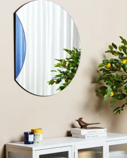 Outlet Beliani Specchio CAMBRAI 80 cm 70 cm Blu