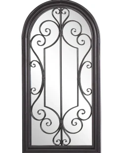Outlet Beliani Specchio CAMPEL 49 cm 97 cm Metallo Nero