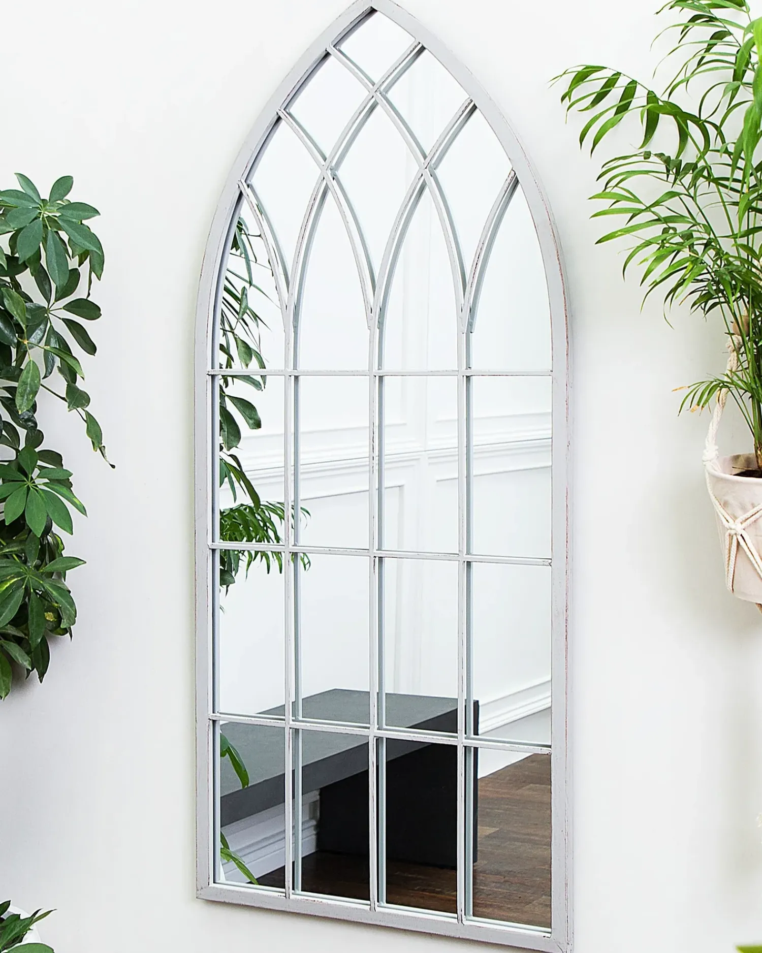 Clearance Beliani Specchio CASSEL 50 cm 115 cm Metallo chiaro Grigio