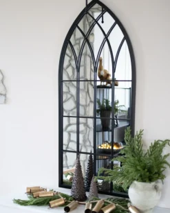 Online Beliani Specchio CASSEL 50 cm 115 cm Metallo Nero