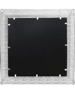 Beliani Specchio CAVAN 65 cm 65 cm Metallo Argento