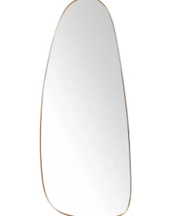 Outlet Beliani Specchio CERGY 39 cm 95 cm Metallo Oro