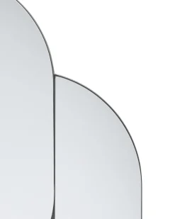 New Beliani Specchio CHAILLON 60 cm 80 cm Blu Blu Argento