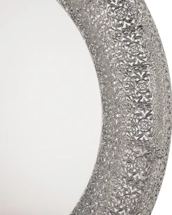 Beliani Specchio CHANNAY 80 cm 80 cm Metallo Argento